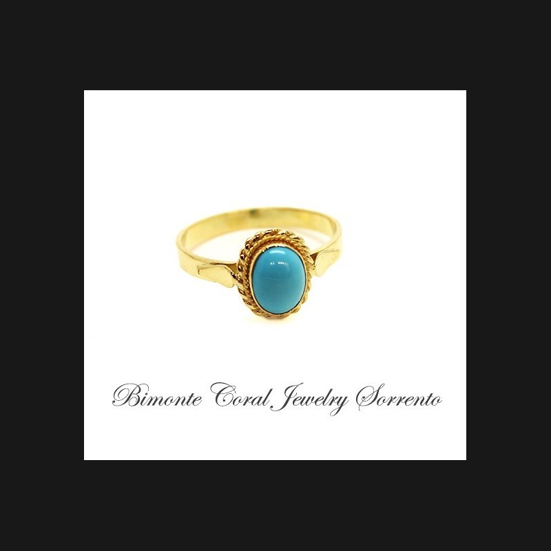 "Cielo" Turquoise Stone Ring