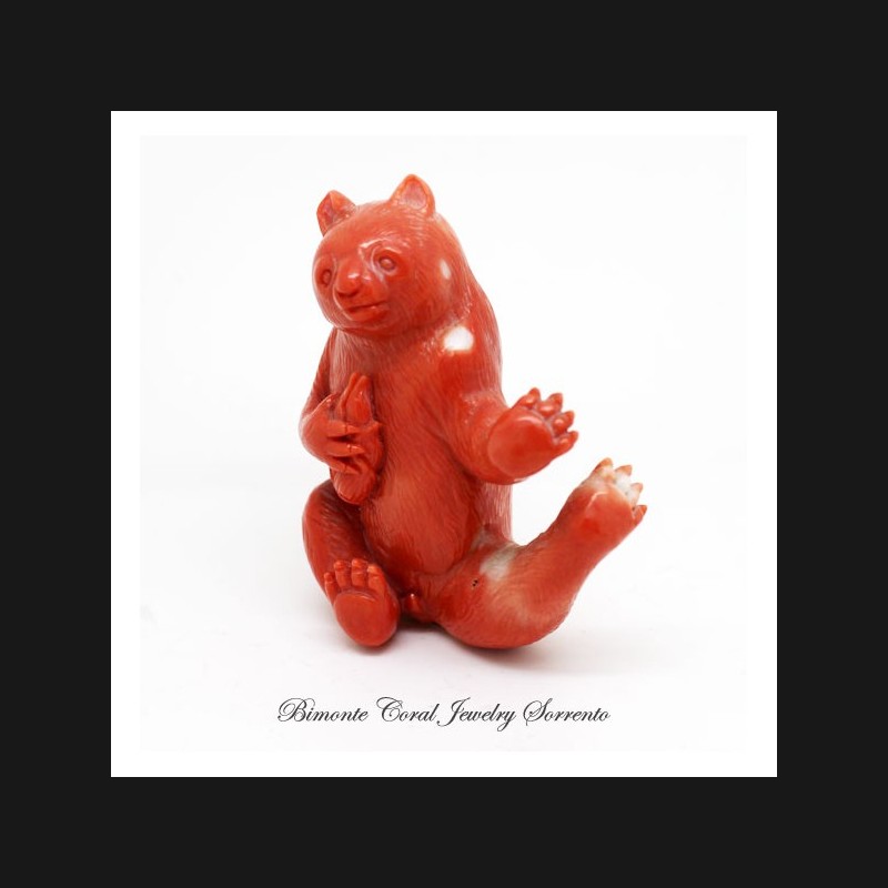 "PANDA" Coral Statue