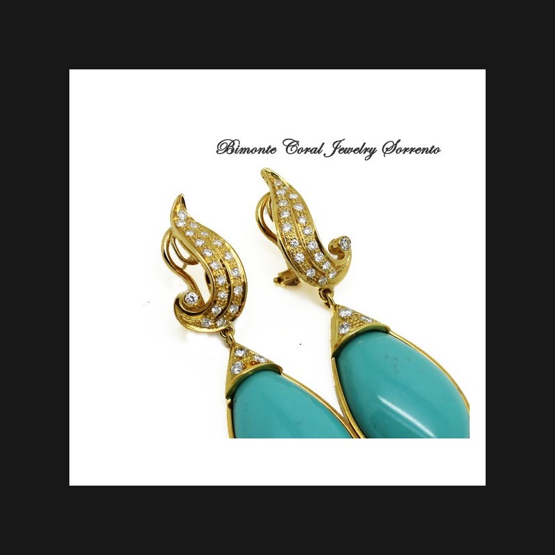 "Callais" Turquoise Stone Earrings