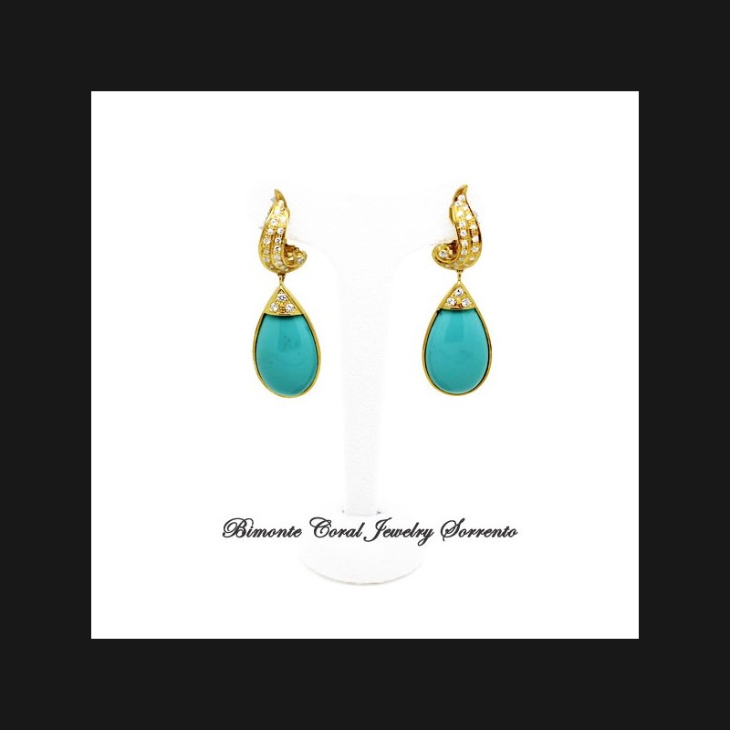 "Callais" Turquoise Stone Earrings
