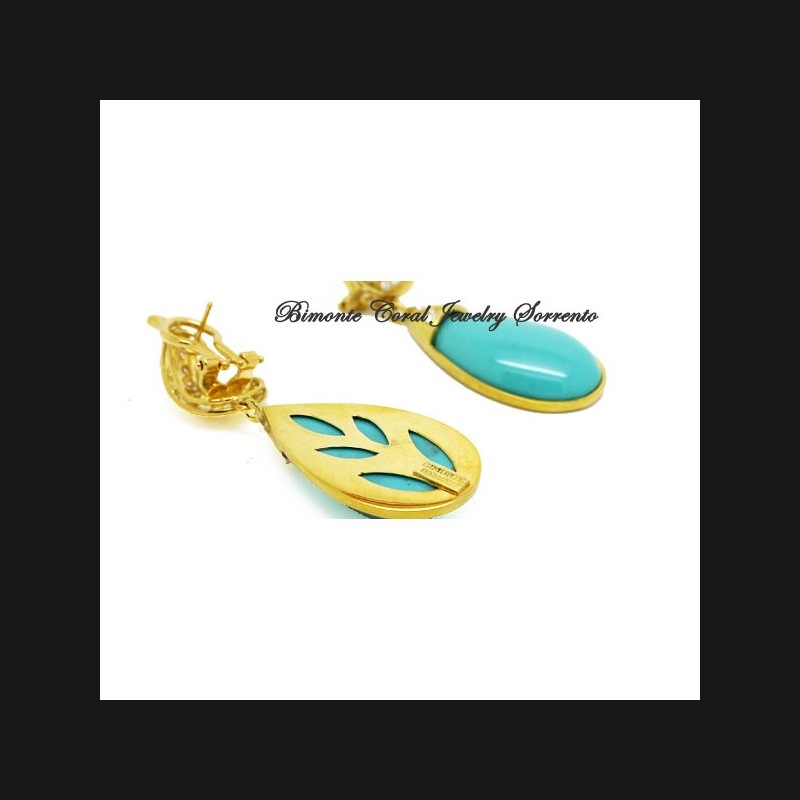 "Callais" Turquoise Stone Earrings