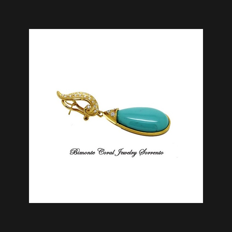 "Callais" Turquoise Stone Earrings