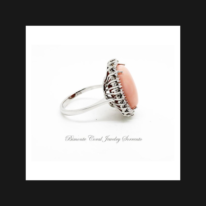 "Venere" Pink Coral Ring