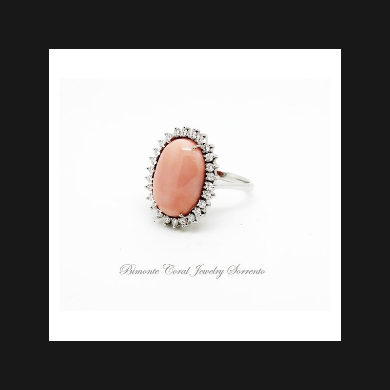 "Venere" Pink Coral Ring