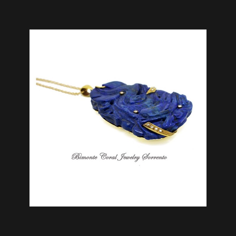 "Amulet" Lapis Lazuli Stone Necklace