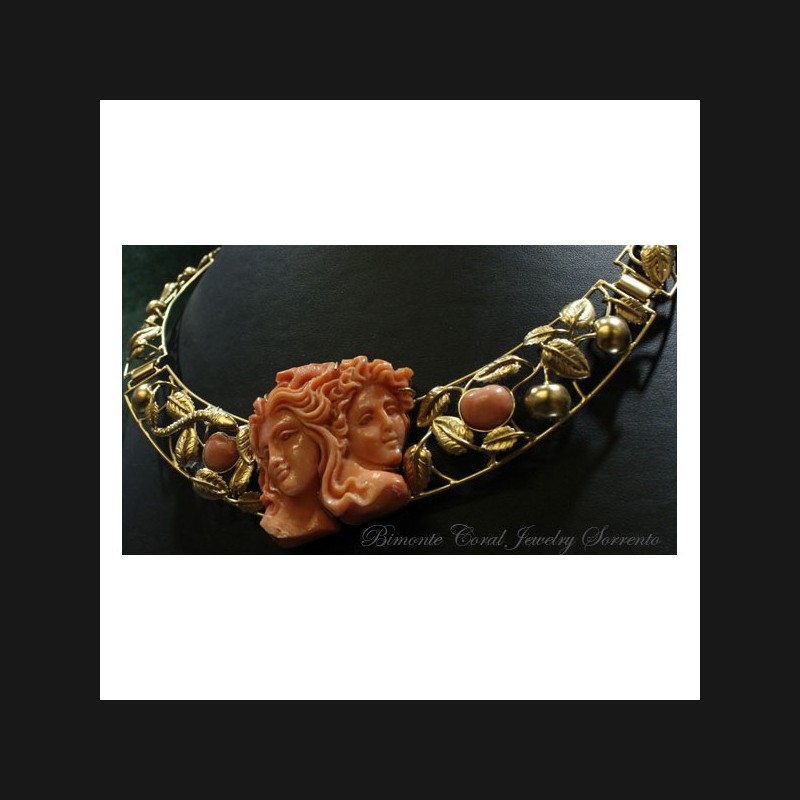 "Adam and Eve" Coral Necklace