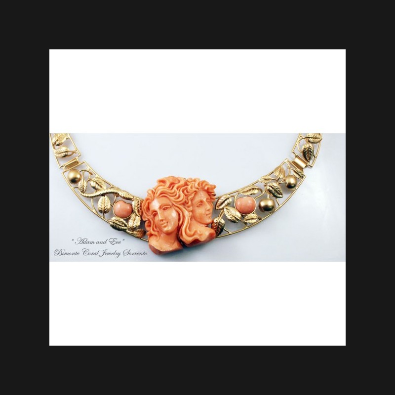 "Adam and Eve" Coral Necklace