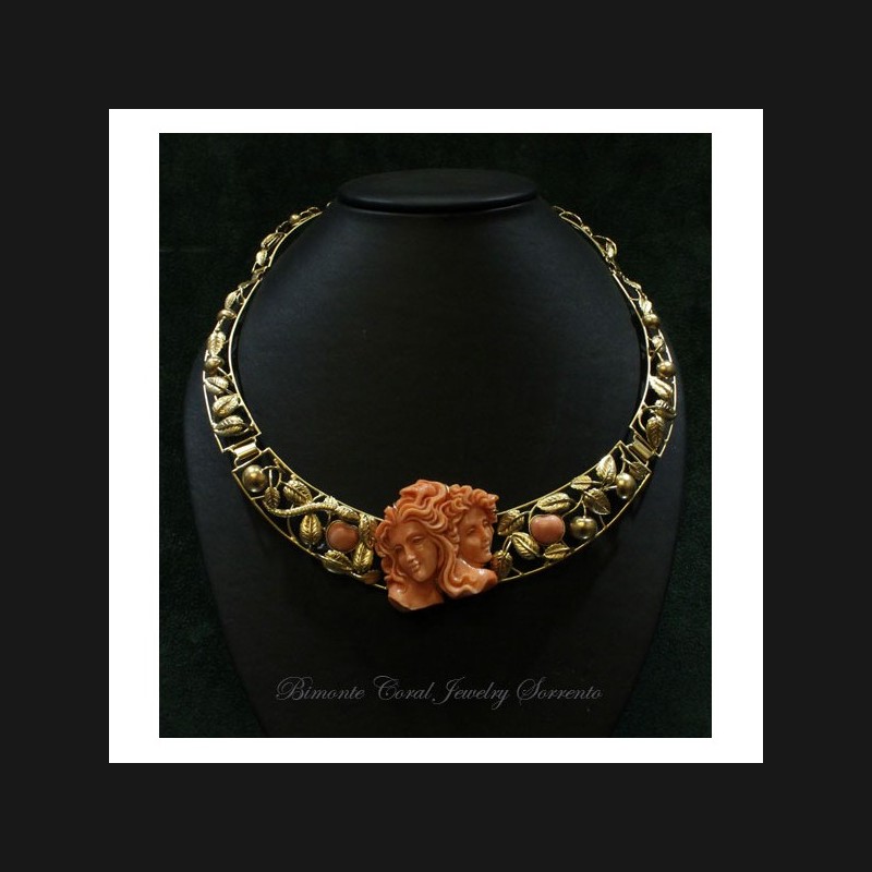 "Adam and Eve" Coral Necklace