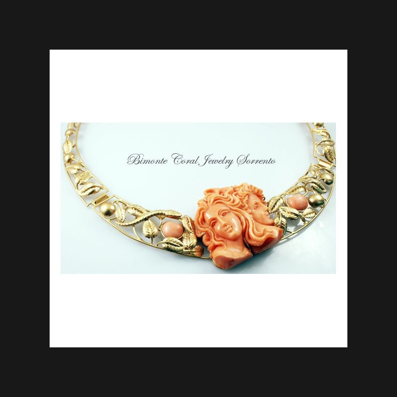"Adam and Eve" Coral Necklace