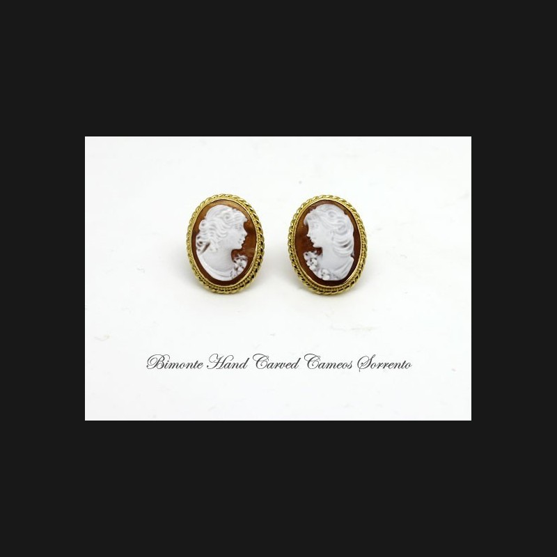 "Bella" Cameo Earrings