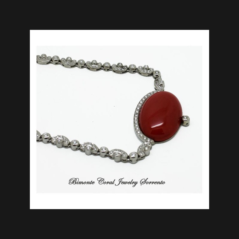 "Collier Delfi" Coral Necklace
