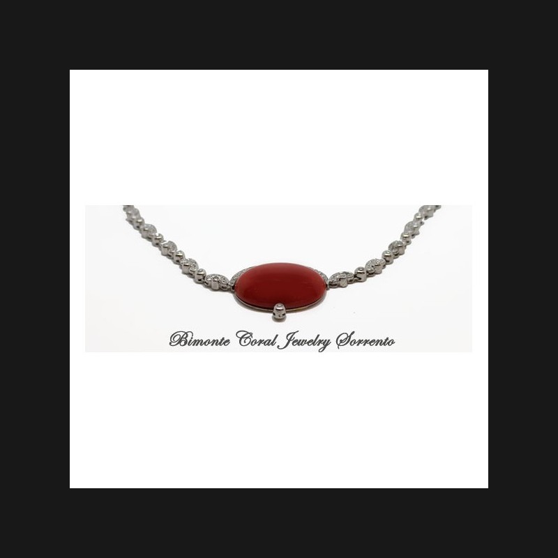 "Collier Delfi" Coral Necklace