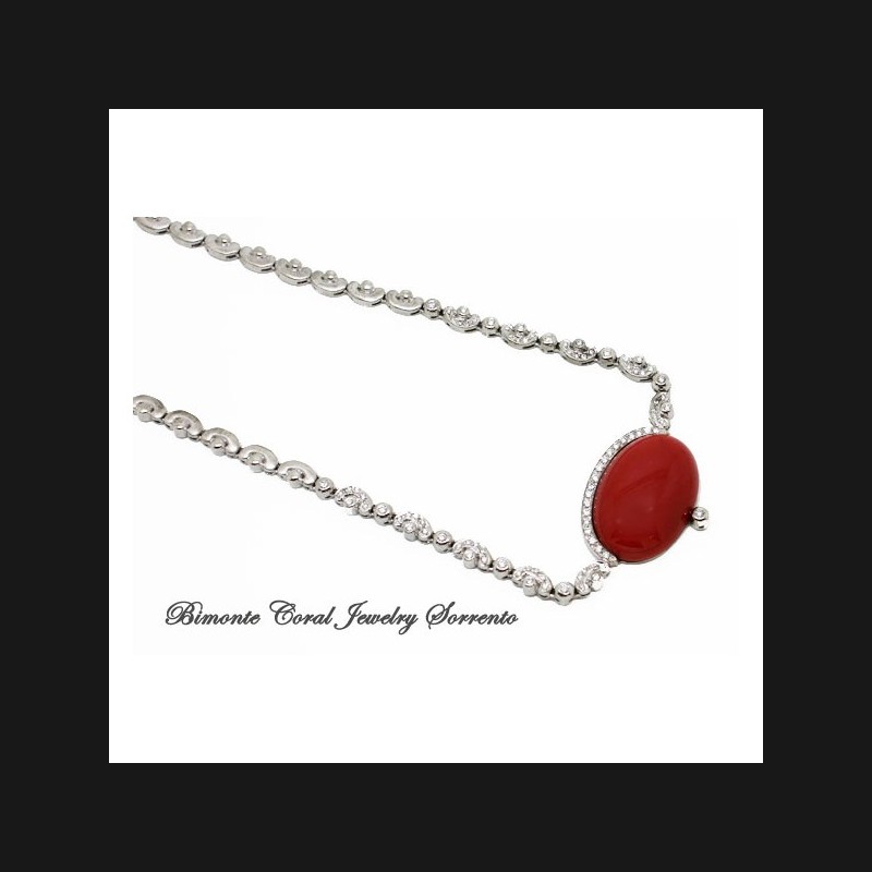 "Collier Delfi" Coral Necklace