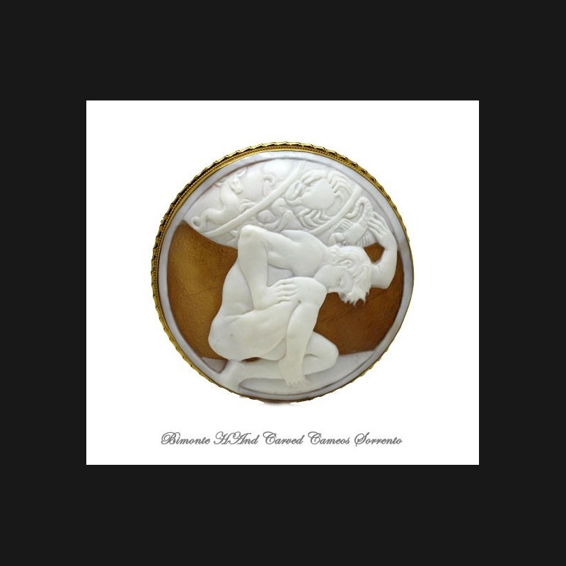 "Atlas" Cameo Brooch and Pendant