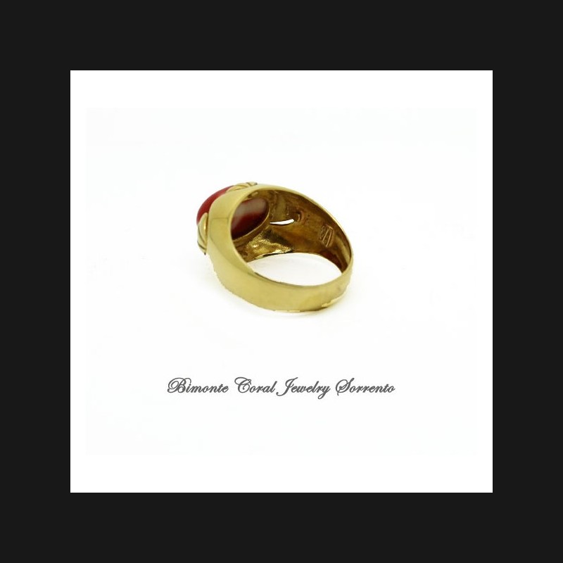 "DeMedici" Coral Ring