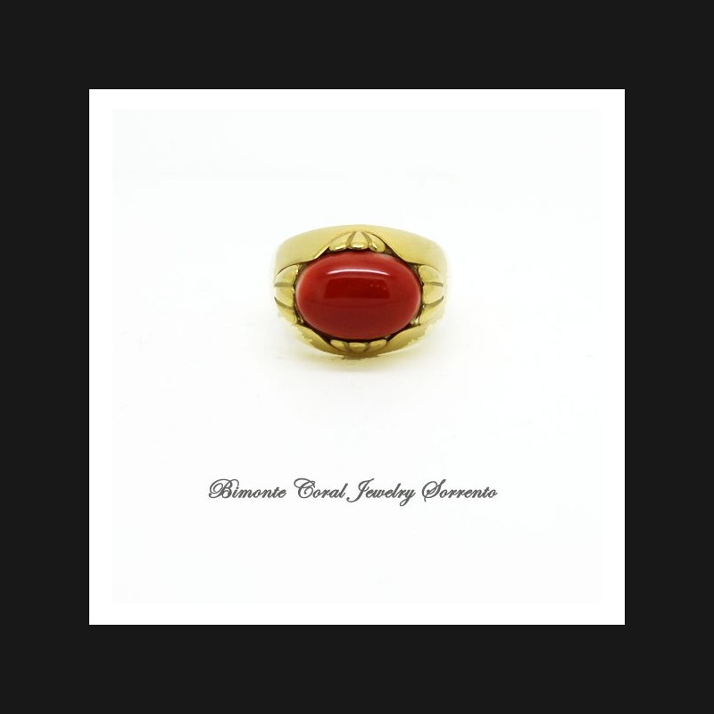 "DeMedici" Coral Ring
