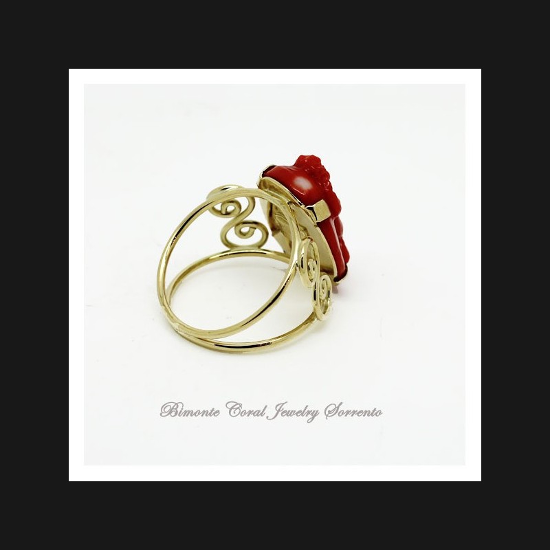 "My Cherub" Coral Ring