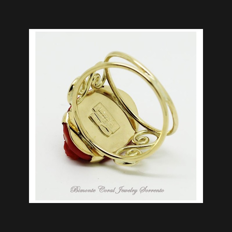 "My Cherub" Coral Ring