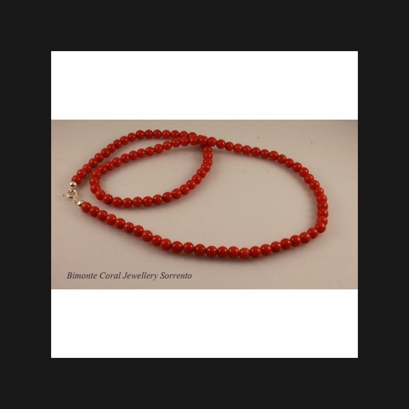 Traditional Red Coral Necklace