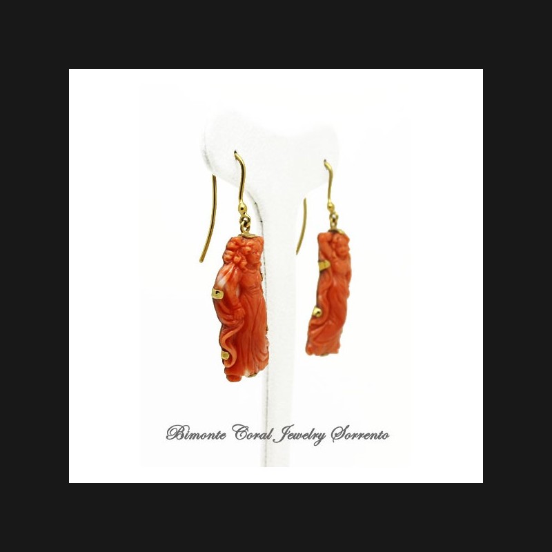 "Afrodite" Coral Earrings