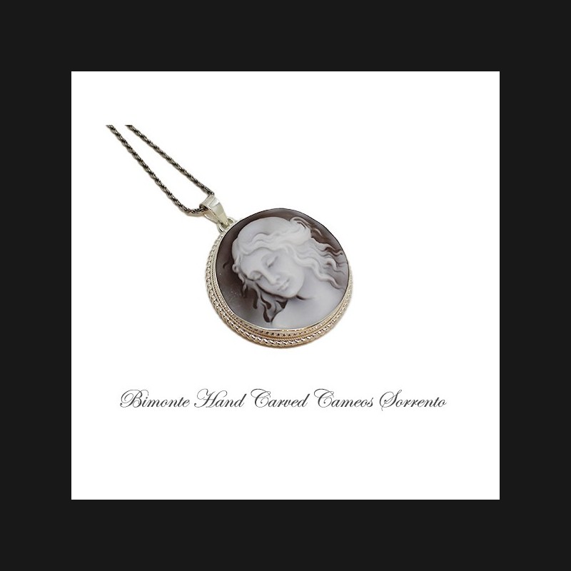 "La Scapigliata"Cameo Necklace