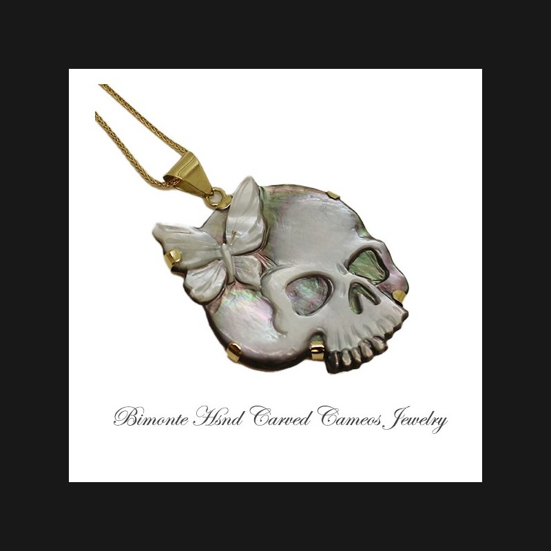 "Memento Mori" Cameo Necklace