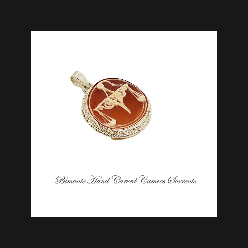 "Libra"Cameo Pendant