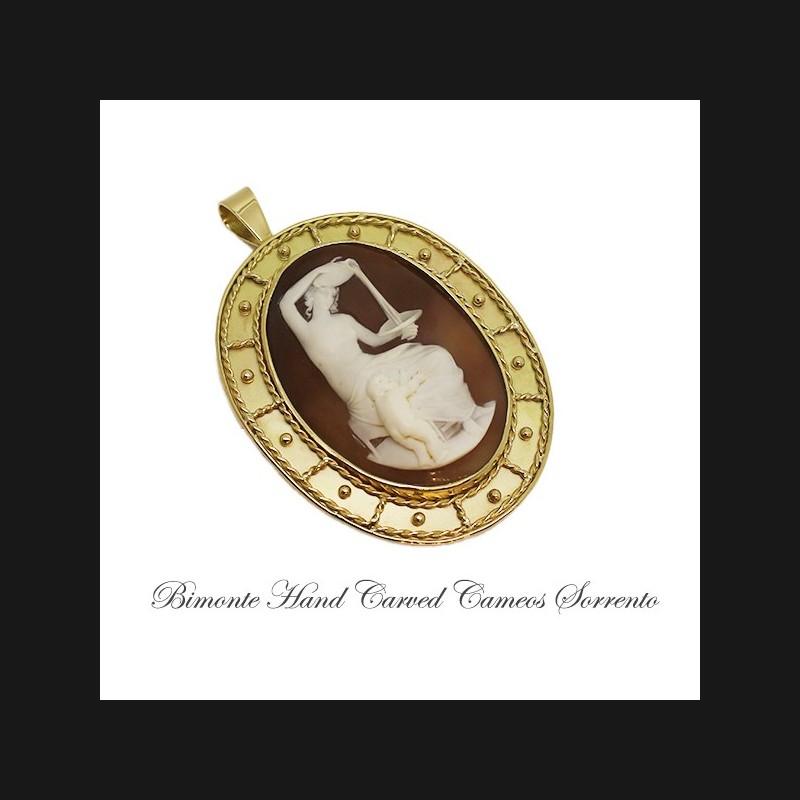 "Ebe"Antique Cameo Brooch And Pendant