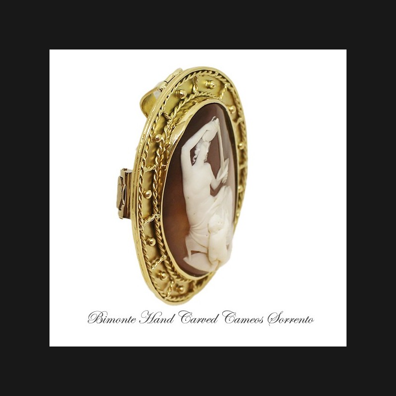 "Ebe"Antique Cameo Brooch And Pendant