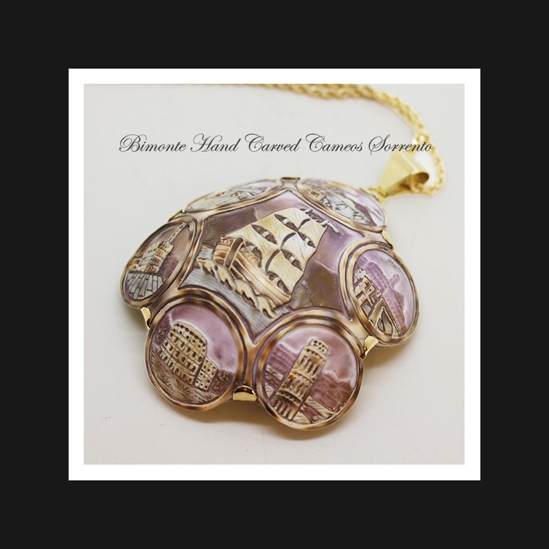 "Tour of Italy" Cameo Necklace