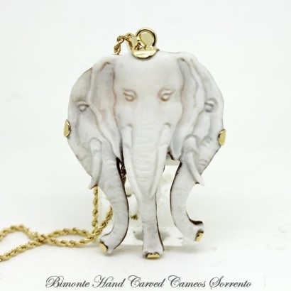 "Elefanti" Cameo Necklace