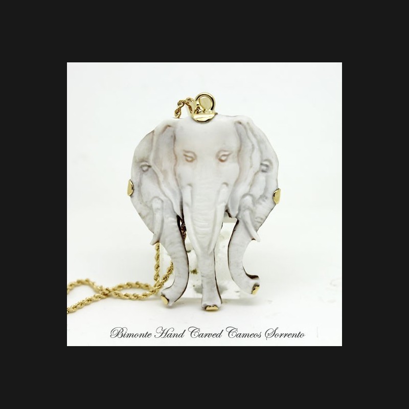 "Elefanti" Cameo Necklace