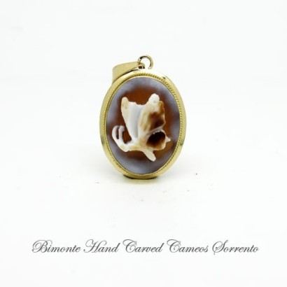 "Papillon" Cameo Pendant