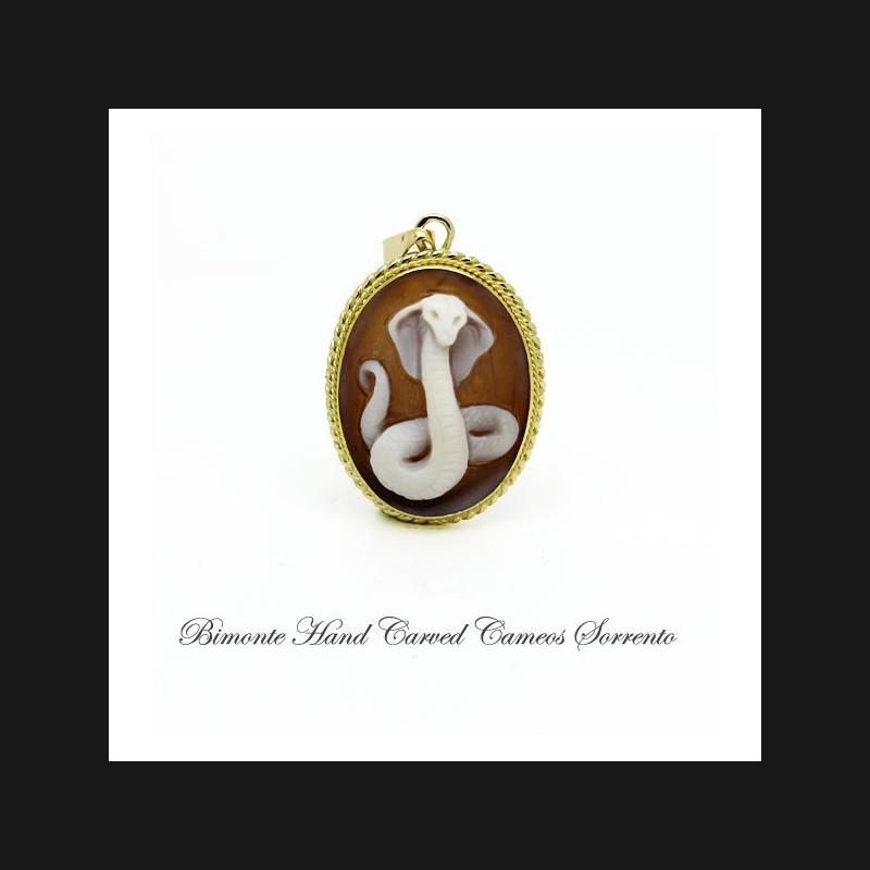 "Cobra" Cameo Pendant
