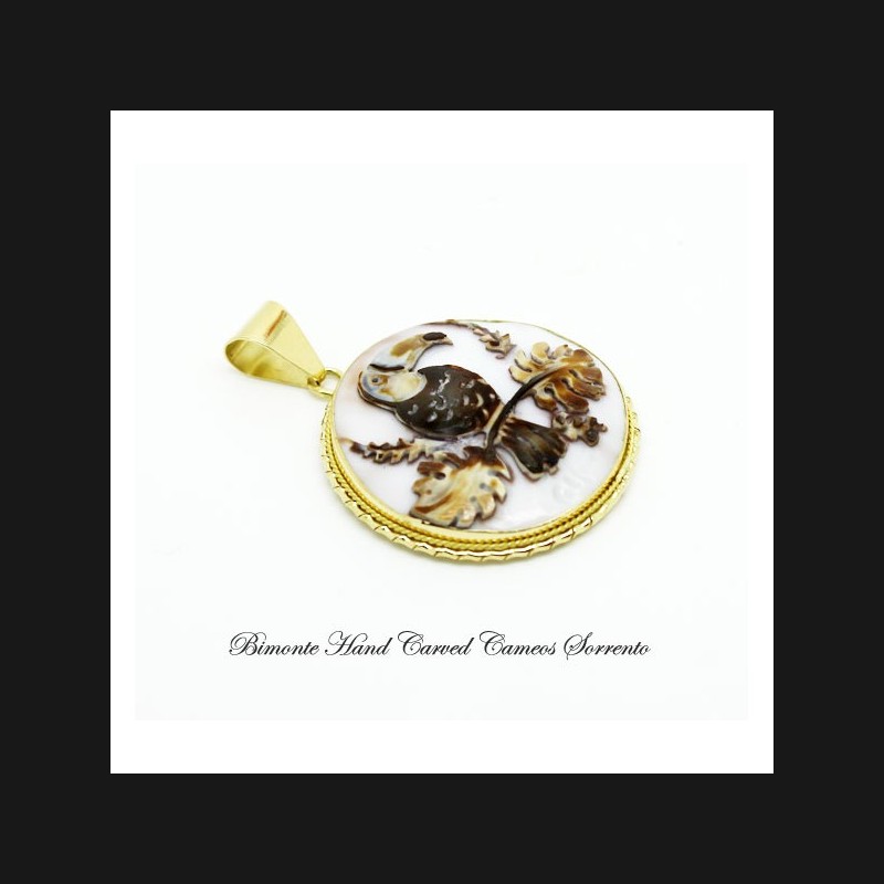"Toucan" Cameo Pendant