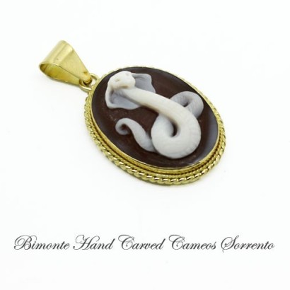 "Cobra" Cameo Pendant