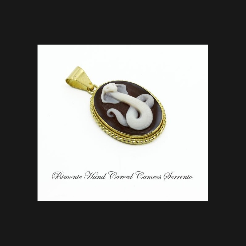 "Cobra" Cameo Pendant