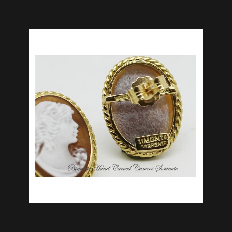 "Bella" Cameo Earrings