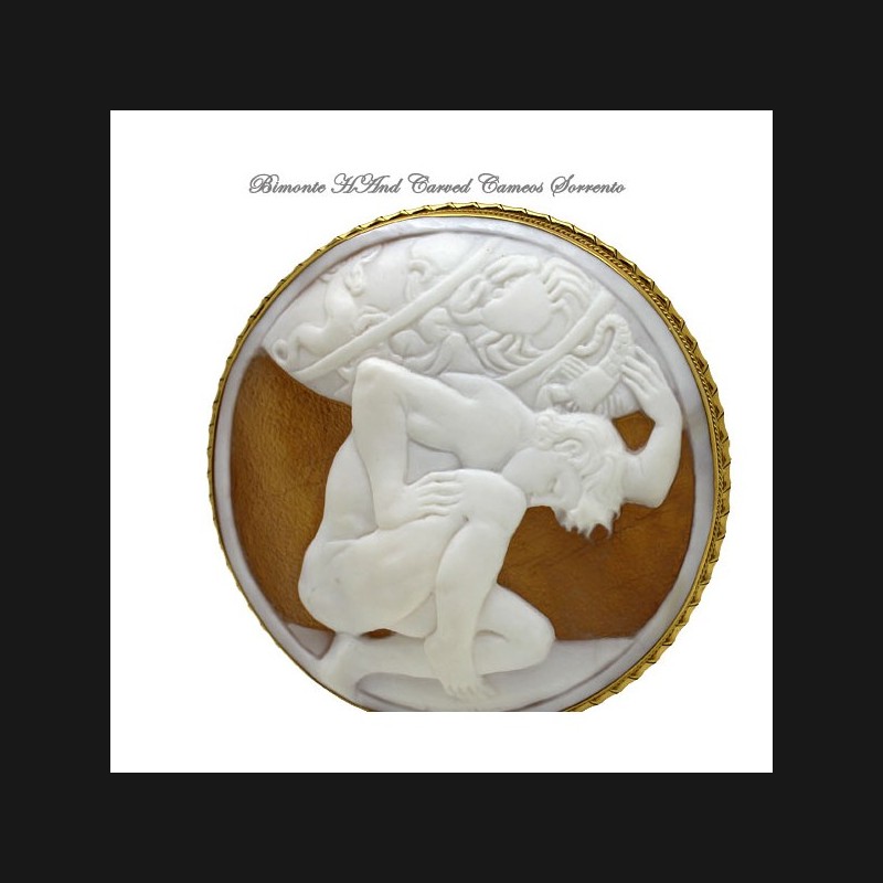 "Atlas" Cameo Brooch and Pendant
