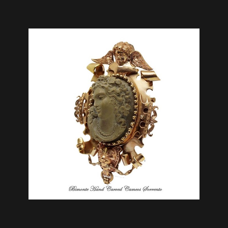 "Baccante" Lava Stone Cameo
