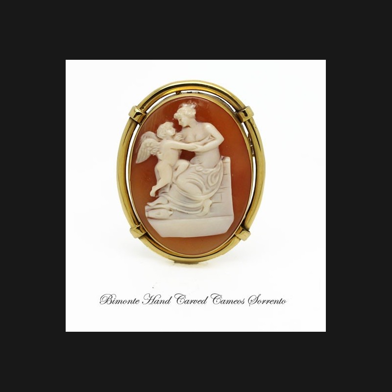 "Venus and Love" Antique Cameo