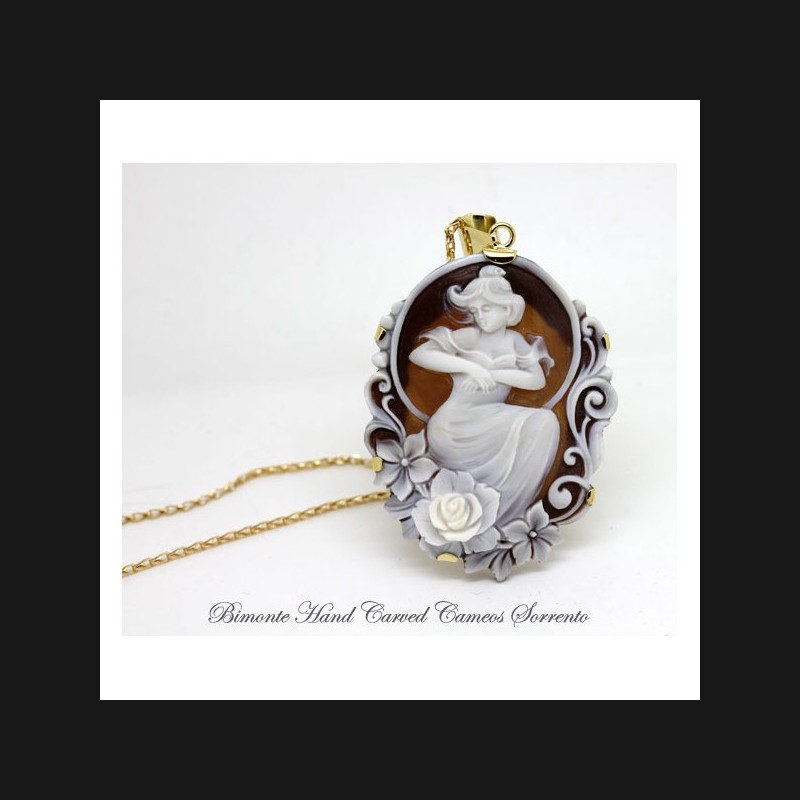 "Mucha" Cameo Necklace