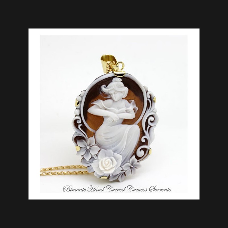 "Mucha" Cameo Necklace