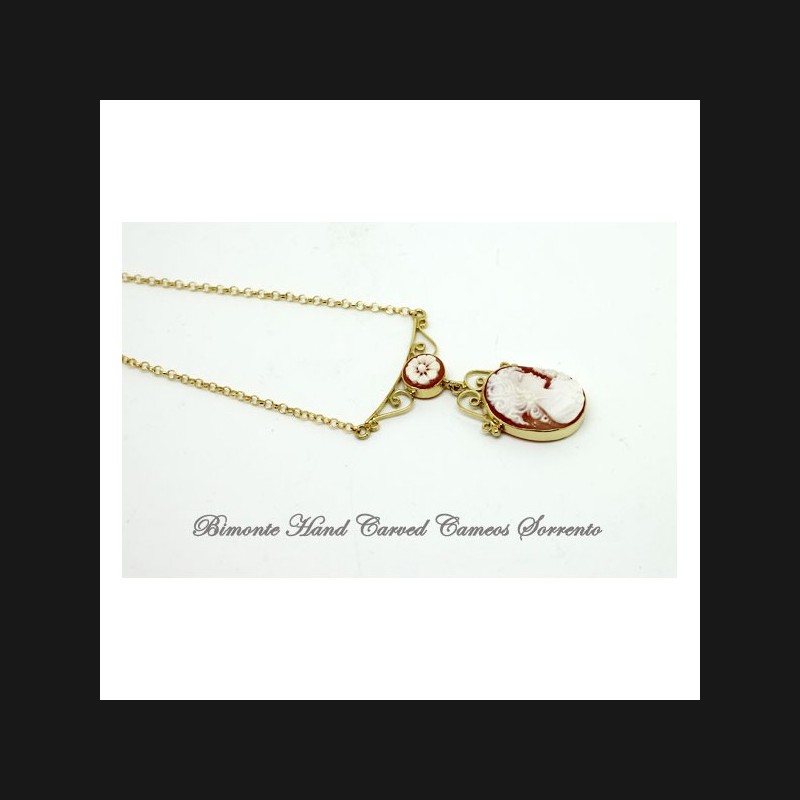 "Filigrana" Flora Cameo Necklace