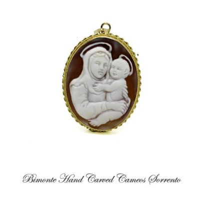 "Madonna and Child" Cameo Pendant