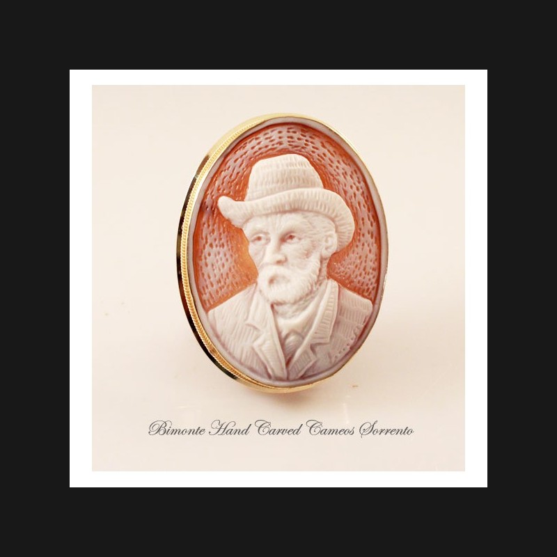 "Vincent Van Gogh" Cameo Brooch and Pandant