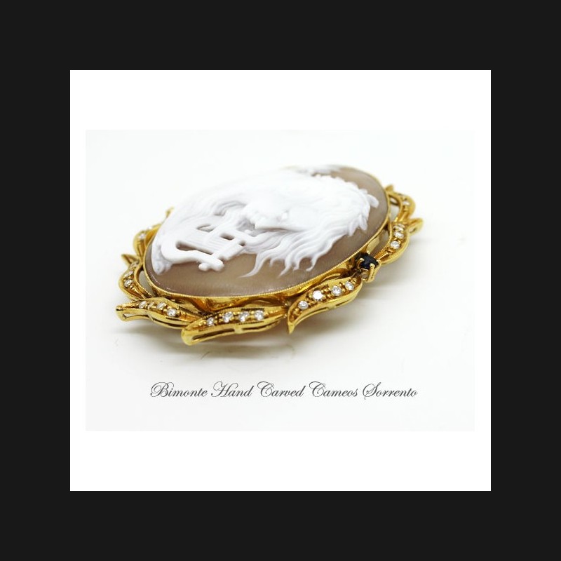 "Old Lyra" Cameo Brooch and Pendant