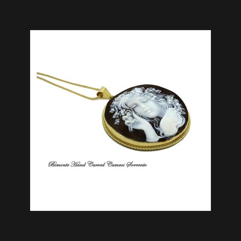 "La Bella Flora" Cameo Necklace