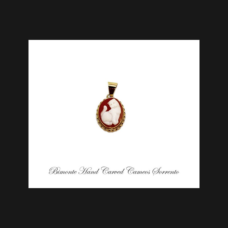 ''Cat'' Cameo pendant