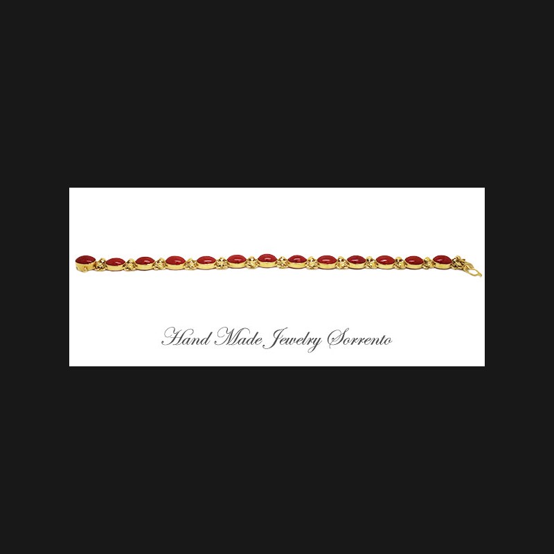''Roma'' Red Coral Bracelet